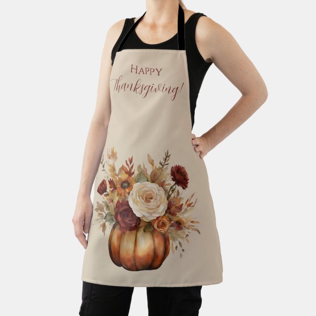 Fall Wasserfarbe Pumpen und Blume- Schürze (InSitu)