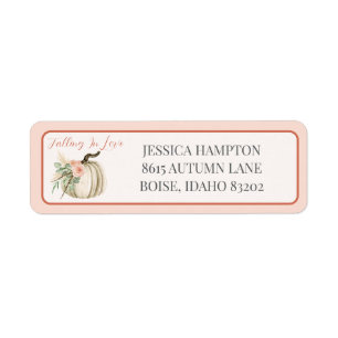 Fall Wasserfarbe Pumpkin Pampas Floral Pink Mail
