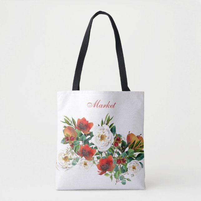 Fall Wasserfarbenmarkt-Tasche Tasche (Vorderseite)
