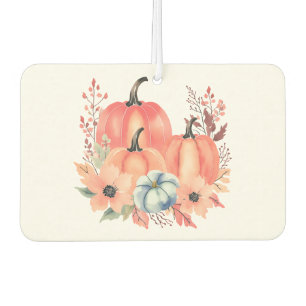 Fall Watercolor Pumpkin Boho Autolufterfrischer
