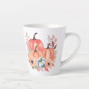 Fall Watercolor Pumpkin Boho Milchtasse