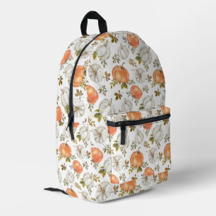 Fall Watercolor Pumpkin Pattern Bedruckter Rucksack