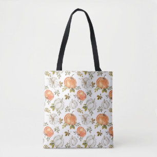Fall Watercolor Pumpkin Pattern Tasche