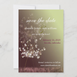 Fall-Weidenzünder-Hochzeit Speichern Sie das Datum Save The Date