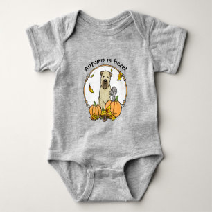 Fall Wheaten Terrier (Wheaten 1b2) Pumpkins Niedli Baby Strampler