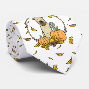 Fall Wheaten Terrier (Wheaten 1b2) Pumpkins Niedli Krawatte