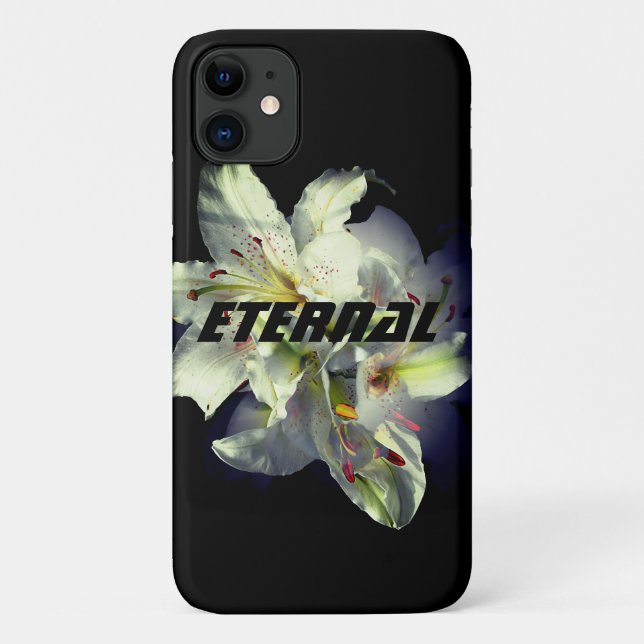 Fall White Lilies Fantasy iPhone Case-Mate iPhone Hülle (Rückseite)