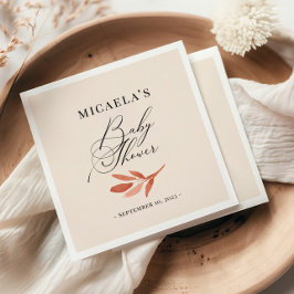 Fall Wildblume Wasserfarbe Kinderdusche Napkins Serviette