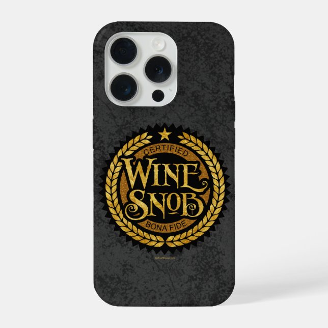 Fall "Wine Snob Case-Mate iPhone" iPhone 15 Pro Hülle (Rückseite)