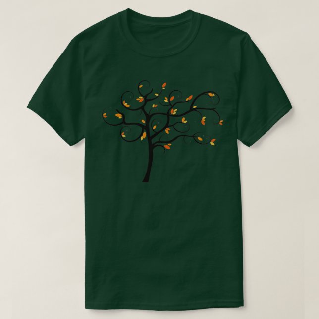 Fall Wirbler Baum T-Shirt (Design vorne)