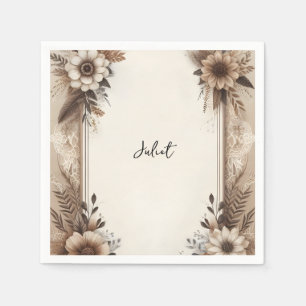 Fall Wood Paperie Gerecycelt Papier Brautparty Serviette