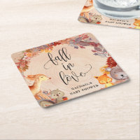 Fall Woodland Animals Kinderdusche Personalisiert