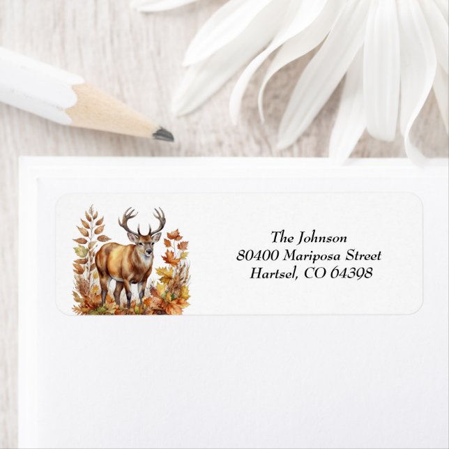 Fall Woodland Deer Animal Forest Baby Dusche (Insitu)