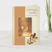 Fall Woods Watercolor Christlich Sympathiekarte