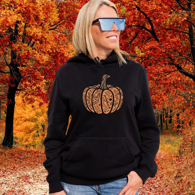 Fall Words Pumpkin Sweatshirt (Von Creator hochgeladen)