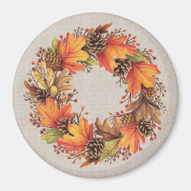 Fall Wreath Magnet (Vorne)