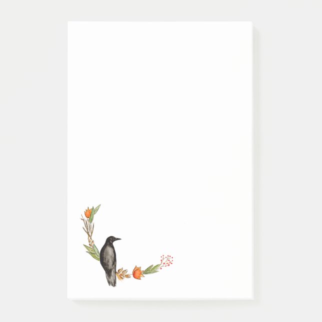 Fall Wreath Post-it Klebezettel (Vorderseite)