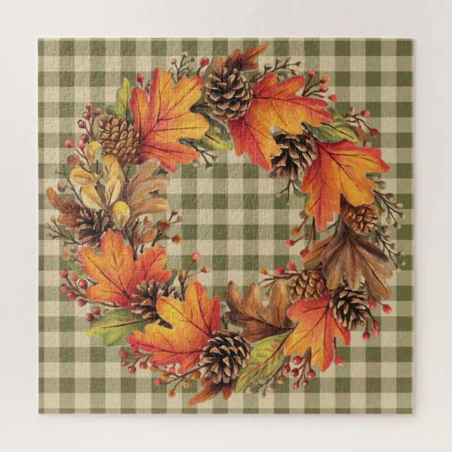 Fall Wreath Puzzle (Vertikal)