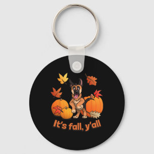 Fall Yall German Shepherd Puppy Schlüsselanhänger