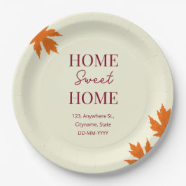 Fall Zuhause Sweet Zuhause Open House Pappteller