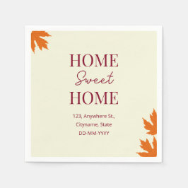 Fall Zuhause Sweet Zuhause Open House Serviette