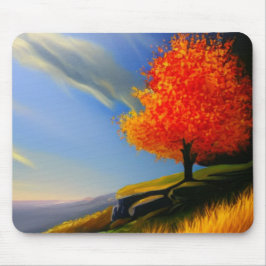Fallbaum am Ozeanmousepad Mousepad