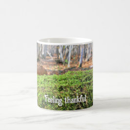 Fallbaum in Moss - Personalisierter Erntedank Kaffeetasse