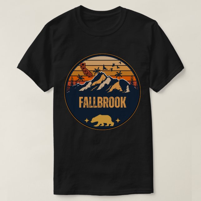 Fallbrook, Kalifornien T-Shirt (Design vorne)