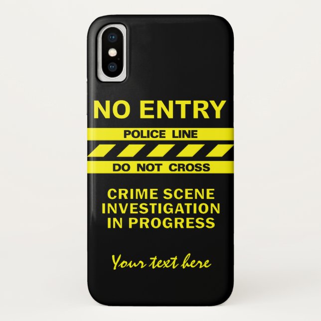 Fälle von benutzerdefinierten Text-Polizei-Line-Te Case-Mate iPhone Hülle (Rückseite)