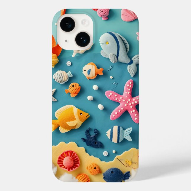 Fälle von Unterwasser-Telefongesprächen Case-Mate iPhone 14 Hülle (Rückseite)