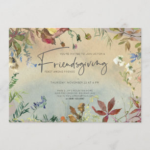 FALLE  Wasserfarbenfrohe Fest Einladung