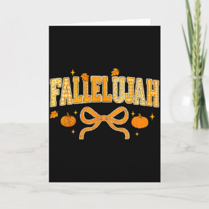 Fallelujah Herbst Herbstlaub Damen Cute Distressed Karte