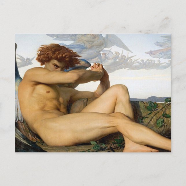 Fallen Angel Alexandre Cabanel Original Postkarte (Vorderseite)