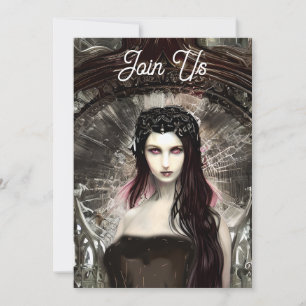 Fallen Angel   Dunkle Kunst   HALLOWEEN-PARTY Einladung