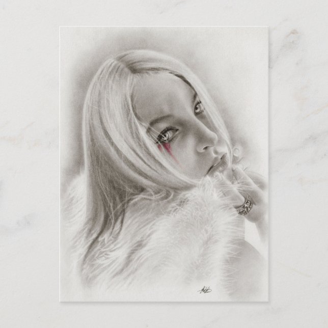 Fallen Angel Postcard Postkarte (Vorderseite)