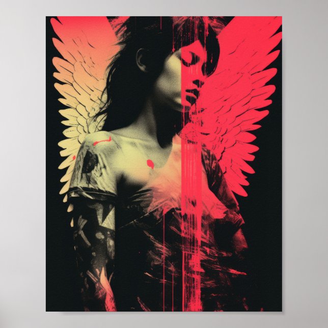 Fallen Angels Profil - Halbtonmuster-Poster Poster (Vorne)