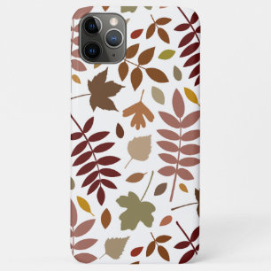 Fallen Blätter Muster Herbstfarben auf Weiß Case-Mate iPhone Hülle