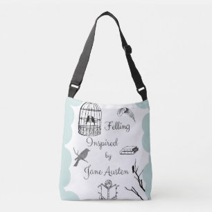 Fällen inspiriert von Jane Austen Tragetaschen Mit Langen Trägern