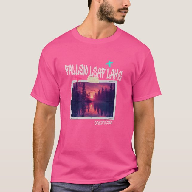 Fallen Leaf Lake California Vintag T-Shirt (Vorderseite)