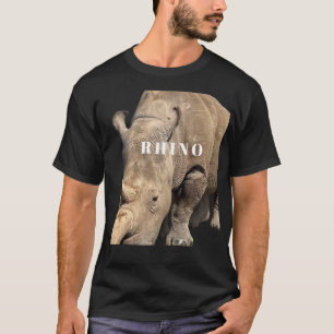 Fallen Sie mit dem Rhino Print Safari-Shirt stilvo T-Shirt