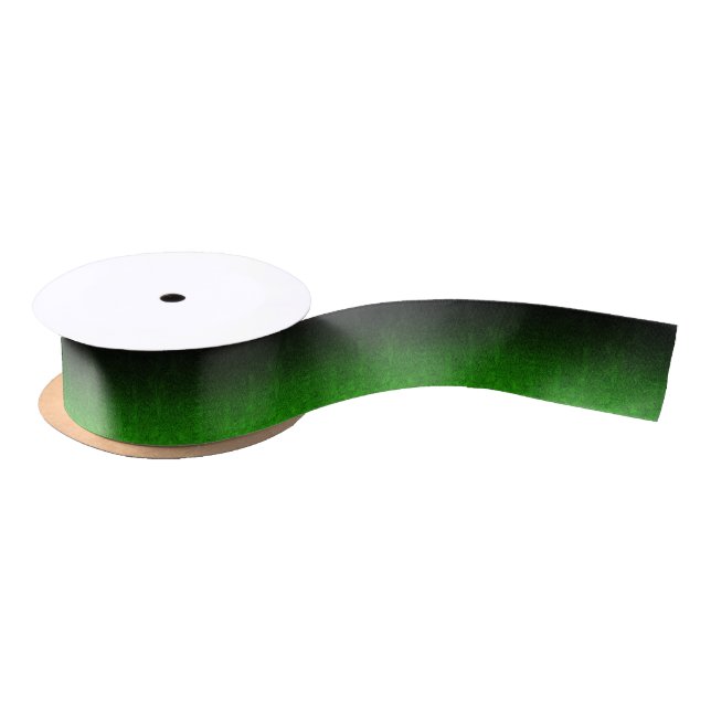 Fallen von Grün und Schwarz Glitzer Gradient Satinband (Spule)