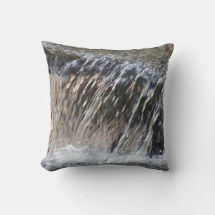 Fallen Wasser fast SOLID weiß grau / grau PILLOW Kissen