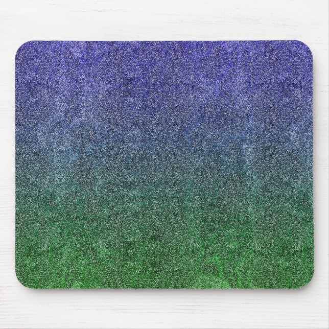 Fallend Forest Nightfall Glitzer Gradient Mousepad (Vorne)