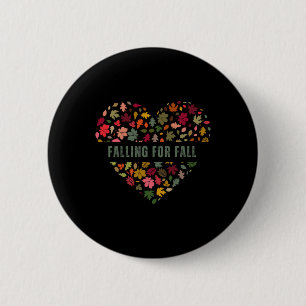Fallend für Herbst - Hallo Fall Fallende Blätter A Button