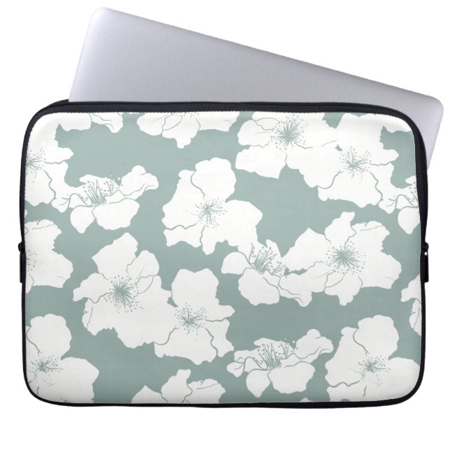 Fallend für Kamelien - Moss Laptopschutzhülle (Vorderseite)