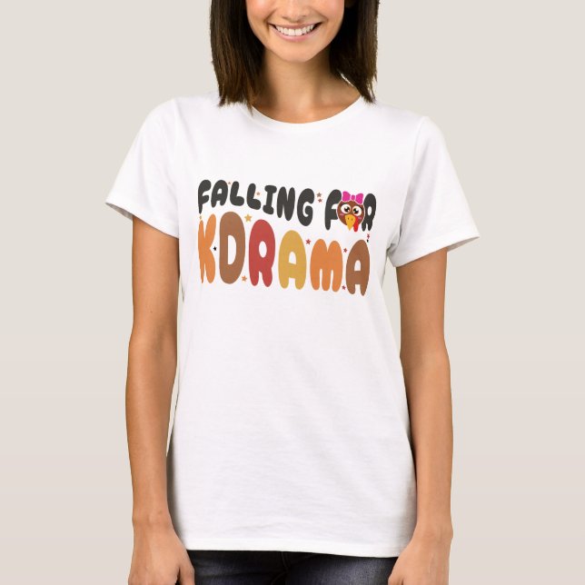 Fallend für KDrama Erntedank Türkei Design T-Shirt (Vorderseite)