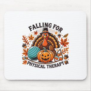 Fallend für physische Therapie Pt Pumpkin Fall Dan Mousepad