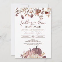 Fallend in Liebe mit Baby, Pumpkin Baby Shower,