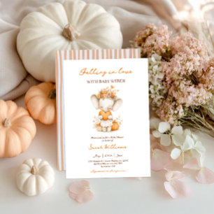 Fallend in Liebe Pumpkin Baby Dusche Einladung