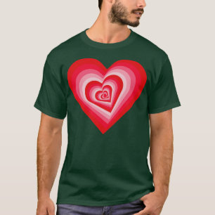 Fallend in Liebe Valentinstag Herzmuster 2 T-Shirt